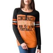 Add Cincinnati Bengals New Era Overtime Henley Tri-Blend Long Sleeve T-Shirt - Orange/Black To Your NFL Collection