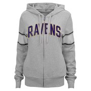 Add Baltimore Ravens Junior's Boyfriend Full-Zip Hoodie - Gray To Your NFL Collection