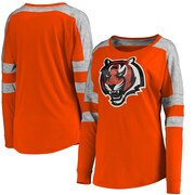 Add Cincinnati Bengals 5th & Ocean by New Era Women's Athletic Space Dye Long Sleeve T-Shirt - Orange To Your NFL Collection