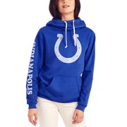 Add Indianapolis Colts Junk Food Women's Sunday Funnel Neck Pullover Hoodie - Royal To Your NFL Collection