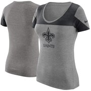 Lulu Grace Designs New Orleans Saints Glitter Jersey: NFL Football Fan Gear & Apparel S / Ladies Ribbed Tank