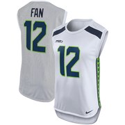 Add 12s Seattle Seahawks Nike Women's Player Name & Number Sleeveless Top - White To Your NFL Collection