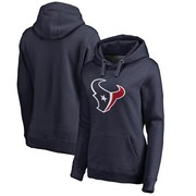 Add Houston Texans NFL Pro Line Women's Primary Logo Plus Size Pullover Hoodie - Navy To Your NFL Collection