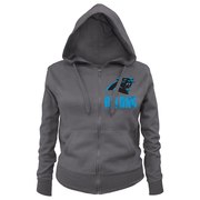 Add Carolina Panthers 5th & Ocean by New Era Women's Plus Size Local Full-Zip Hoodie - Charcoal To Your NFL Collection