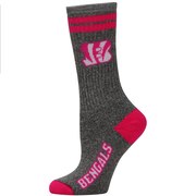 Add Cincinnati Bengals Women's Marble Tall Socks - Gray/Pink To Your NFL Collection