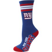 Add New York Giants For Bare Feet Women's Four Stripe Socks To Your NFL Collection