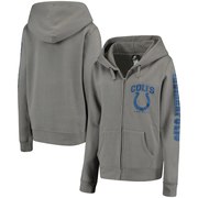 Order Indianapolis Colts New Era Women's Playbook Glitter Sleeve Full-Zip Hoodie - Gray at low prices.