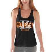 Add Cincinnati Bengals G-III 4Her by Carl Banks Women's Draft Pick Cross Back Tank Top - Black To Your NFL Collection