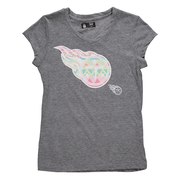 Tennessee Titans 5th & Ocean by New Era Girls Youth Tribal Tri-Blend V-Neck T-Shirt - Heathered Gray