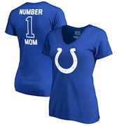 Add Indianapolis Colts NFL Pro Line by Fanatics Branded Women's Plus Sizes Number One Mom T-Shirt - Royal To Your NFL Collection