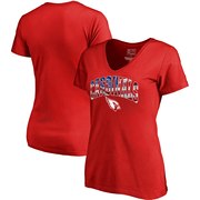 Add Arizona Cardinals NFL Pro Line by Fanatics Branded Women's Banner Wave V-Neck T-Shirt - Cardinal To Your NFL Collection