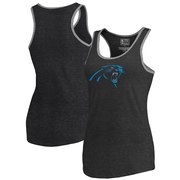 Add Carolina Panthers NFL Pro Line by Fanatics Branded Women's Tri-blend Ringer Tank Top - Black To Your NFL Collection