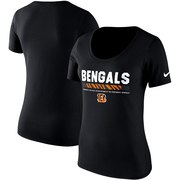 Add Cincinnati Bengals Nike Women's Team Scoop T-Shirt - Black To Your NFL Collection