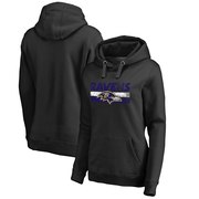 Order Baltimore Ravens NFL Pro Line by Fanatics Branded Women's Plus Sizes First String Pullover Hoodie - Black at low prices.