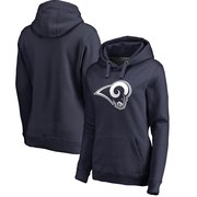 Order Los Angeles Rams NFL Pro Line Women's Primary Logo Plus Size Pullover Hoodie - Navy at low prices.