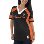 Add Cincinnati Bengals Majestic Women's Draft Me V-Neck T-Shirt - Black/Orange To Your NFL Collection