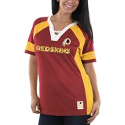 Add Washington Redskins Majestic Women's Draft Me V-Neck T-Shirt - Garnet/Gold To Your NFL Collection