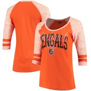 Add Cincinnati Bengals 5th & Ocean by New Era Women's Athletic Space Dye 3/4-Sleeve T-Shirt - Orange To Your NFL Collection