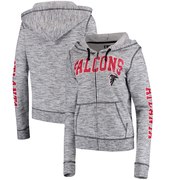 Add Atlanta Falcons 5th & Ocean by New Era Women's Athletic Space Dye Full-Zip Hoodie - Heathered Black To Your NFL Collection