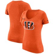 Add Cincinnati Bengals Nike Women's DNA Badge Tri-Blend T-Shirt - Orange To Your NFL Collection