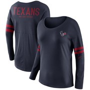 Add Houston Texans Nike Women's Tailgate Long Sleeve T-Shirt - Navy To Your NFL Collection