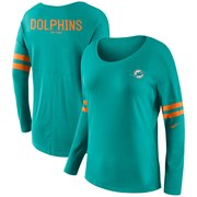 Add Miami Dolphins Nike Women's Tailgate Long Sleeve T-Shirt - Aqua To Your NFL Collection