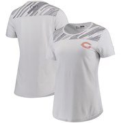 Add Chicago Bears Under Armour Women's Combine Authentic Colorblock Favorites Charged Cotton Performance T-Shirt - Heathered Gray To Your NFL Collection