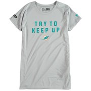 Add Miami Dolphins Under Armour Girls Try To Keep Up Tech T-Shirt - Gray To Your NFL Collection