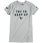 Add Houston Texans Under Armour Girls Try To Keep Up Tech T-Shirt - Gray To Your NFL Collection