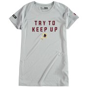 Add Washington Redskins Under Armour Girls Try To Keep Up Tech T-Shirt - Gray To Your NFL Collection