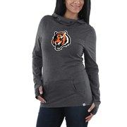 Add Cincinnati Bengals Majestic Women's Great Play Pullover Hoodie - Charcoal To Your NFL Collection