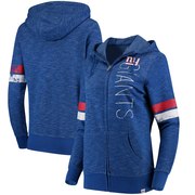 Add New York Giants Majestic Women's Athletic Tradition Full-Zip Hoodie - Heathered Royal To Your NFL Collection