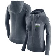 Add Seattle Seahawks Nike Women's Gym Vintage Full-Zip Hoodie - College Navy To Your NFL Collection