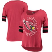 Add Arizona Cardinals 5th & Ocean by New Era Women's Novelty Dolman Sleeve Scoop Neck T-Shirt - Cardinal To Your NFL Collection