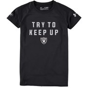 Add Oakland Raiders Under Armour Girls Try To Keep Up Tech T-Shirt - Black To Your NFL Collection