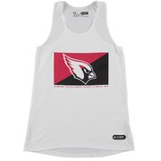 Add Arizona Cardinals Under Armour Girls Youth Split Logo Tank Top - White To Your NFL Collection