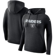 Add Oakland Raiders Nike Women's Club Tri-Blend Pullover Hoodie - Black To Your NFL Collection