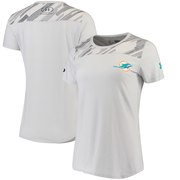 Add Miami Dolphins Under Armour Women's Combine Authentic Colorblock Favorites Charged Cotton Performance T-Shirt - Heathered Gray To Your NFL Collection