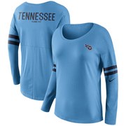 Add Tennessee Titans Nike Women's Tailgate Long Sleeve T-Shirt - Light Blue To Your NFL Collection