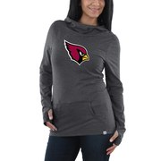 Add Arizona Cardinals Majestic Women's Great Play Pullover Hoodie - Charcoal To Your NFL Collection