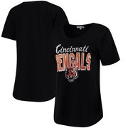 Add Cincinnati Bengals Junk Food Women's Game Time T-Shirt - Black To Your NFL Collection