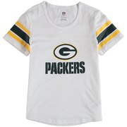 Add Green Bay Packers Girls Youth Team Pride Burnout Short Sleeve T-Shirt - White To Your NFL Collection