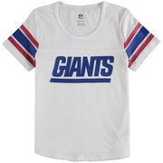 Add New York Giants Girls Youth Team Pride Burnout Short Sleeve T-Shirt - White To Your NFL Collection
