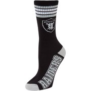 Add Oakland Raiders For Bare Feet Women's Four Stripe Socks To Your NFL Collection