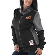 Add Cincinnati Bengals Majestic Women's Speed Fly Lightweight Full-Zip Fleece Jacket - Black To Your NFL Collection