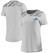 Add Detroit Lions Under Armour Women's Combine Authentic Colorblock Favorites Charged Cotton Performance T-Shirt - Heathered Gray To Your NFL Collection