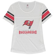 Add Tampa Bay Buccaneers Girls Youth Team Pride Burnout Short Sleeve T-Shirt - White To Your NFL Collection