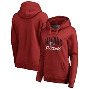 Add Atlanta Falcons NFL Pro Line by Fanatics Branded Women's Victory Script Pullover Hoodie - Red To Your NFL Collection