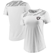 Add Oakland Raiders Under Armour Women's Combine Authentic Colorblock Favorites Charged Cotton Performance T-Shirt - White To Your NFL Collection