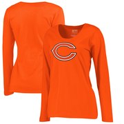 Add Chicago Bears NFL Pro Line by Fanatics Branded Women's Primary Logo Plus-Size Long-Sleeve T-Shirt - Orange To Your NFL Collection